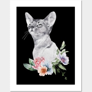 Floral Wild Cat Animal Spirit Costume Cute Wildlife Rescue Posters and Art